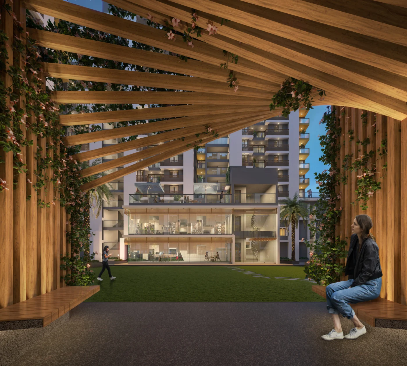 Evenings that glow at a Swagat community